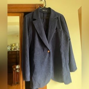 Women’s SHEIN curve blue blazer